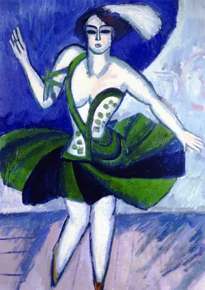 The Russian Dancer Mela by Ernst Ludwig Kirchner Oil Painting