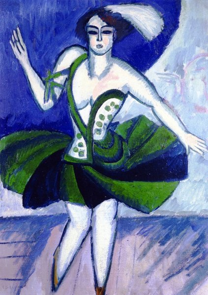Main Product Photo of The Russian Dancer Mela Painting by Ernst Ludwig Kirchner