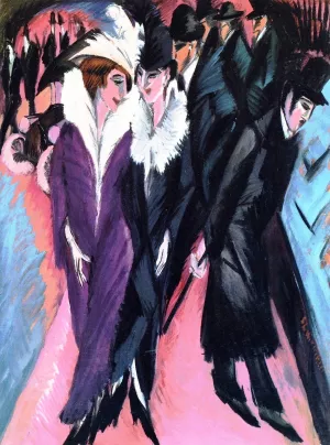 The Street by Ernst Ludwig Kirchner - Oil Painting Reproduction