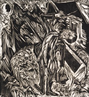 Trinkender Jager by Ernst Ludwig Kirchner Oil Painting