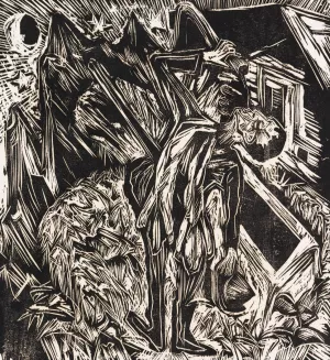 Trinkender Jager by Ernst Ludwig Kirchner Oil Painting