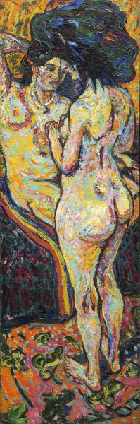Two Nudes Oil painting by Ernst Ludwig Kirchner