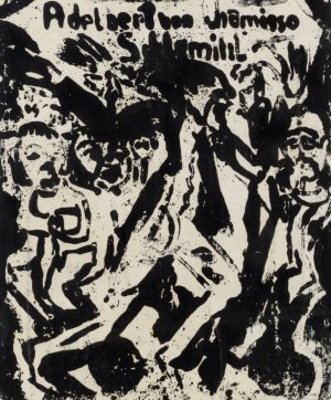 Umschlagzeichnung zu Adelbert von Chamissos Erzahlung 'Peter Schlemihls wundersame Geschichte' by Ernst Ludwig Kirchner Oil Painting