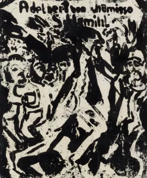 Umschlagzeichnung zu Adelbert von Chamissos Erzahlung 'Peter Schlemihls wundersame Geschichte' by Ernst Ludwig Kirchner Oil Painting