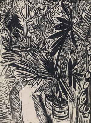 Vaeksthus. Jena by Ernst Ludwig Kirchner Oil Painting