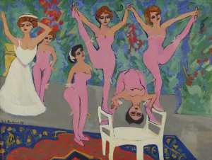 Varieteparade Oil painting by Ernst Ludwig Kirchner
