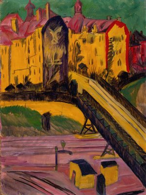 View from the Window by Ernst Ludwig Kirchner Oil Painting