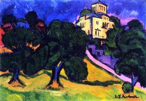 Villa in the Park Dresden Oil painting by Ernst Ludwig Kirchner