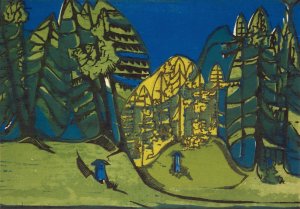 Waldfriedhof by Ernst Ludwig Kirchner Oil Painting