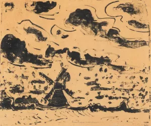 Windmuhle bei Burg auf Fehmarn by Ernst Ludwig Kirchner Oil Painting