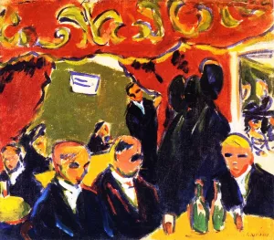 Wine Bar by Ernst Ludwig Kirchner Oil Painting