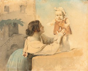 The first steps by Ernst Meyer Oil Painting