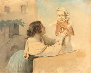The first steps by Ernst Meyer Oil Painting