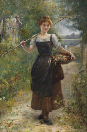 Am Heimweg by Ernst Nowak Oil Painting
