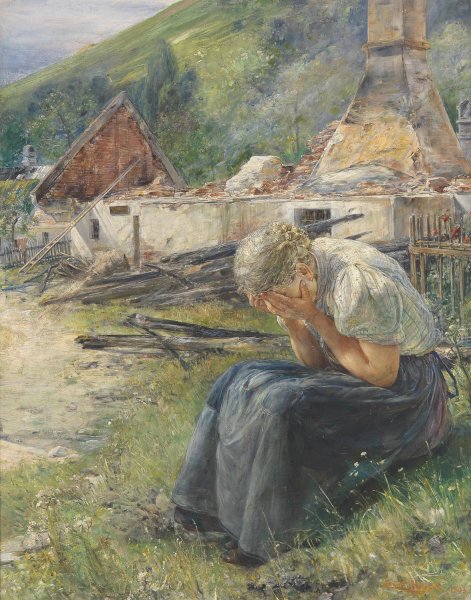 Main Product Photo of Am Tag danach  Painting by Ernst Nowak