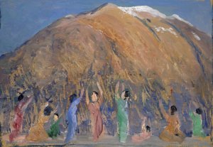 Eurhythmie by Ernst Schiess Oil Painting