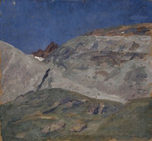 Gebirgslandschaft Oil painting by Ernst Schiess