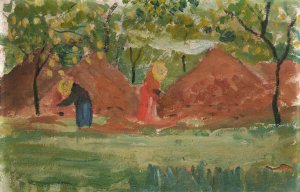 Lemon Harvest by Ernst Schiess Oil Painting