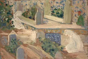 Mohammedanischer Friedhof Oil painting by Ernst Schiess
