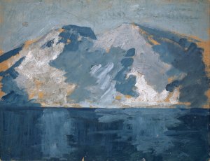 Mountainous Coast by Ernst Schiess Oil Painting