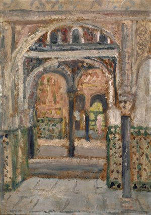 Orientalische Halle by Ernst Schiess Oil Painting