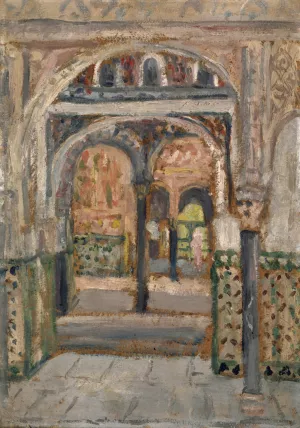 Orientalische Halle Oil painting by Ernst Schiess