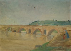 Ponte Molle by Ernst Schiess Oil Painting