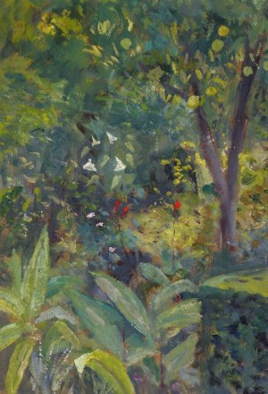 Southern Garden by Ernst Schiess Oil Painting
