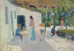 Spanish Pergola Oil painting by Ernst Schiess