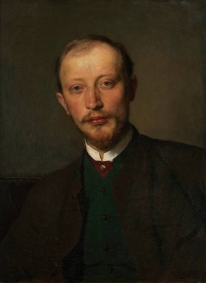 Der Maler Franz Jaschke by Ernst Stohr Oil Painting