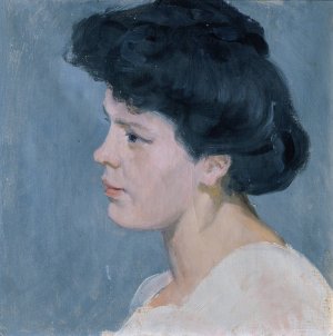 Mary Losert, Nichte des Kunstlers by Ernst Stohr Oil Painting