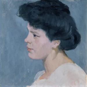 Mary Losert, Nichte des Kunstlers Oil painting by Ernst Stohr
