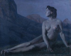 Mondnacht by Ernst Stohr Oil Painting