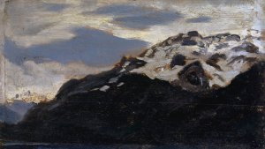 At the Lake of Brienz near Ringgenberg by Ernst Stuckelberg Oil Painting