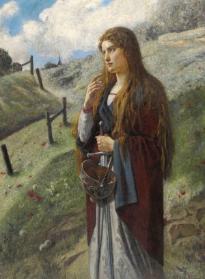 Jeanne d'Arc by Ernst Stuckelberg Oil Painting