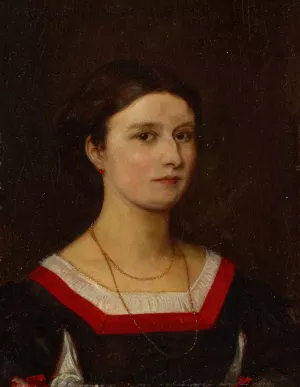 Portrait of Elisabeth Burckhardt Oil painting by Ernst Stuckelberg