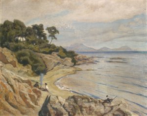 The Lagoon by Ernst Stuckelberg Oil Painting