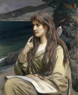 The Seer Woman by Ernst Stuckelberg Oil Painting