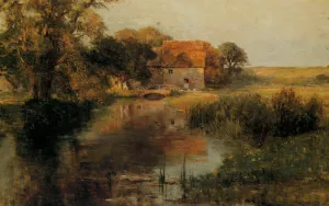 Dorchester Mill Oxfordshire painting by Ernst Walbourn