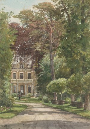 Het buiten Spaarnhout by Ernst Witkamp Oil Painting