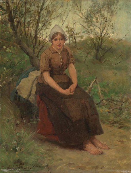 Main Product Photo of Zandvoortse vrouw  Painting by Ernst Witkamp