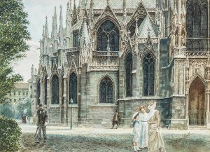 Hinter der Votivkirche by Erwin Pendl Oil Painting