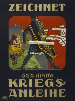 Zeichnet Kriegsanleihe by Erwin Puchinger Oil Painting