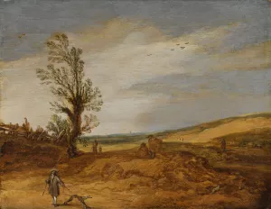 A View in the Dunes by Esaias Van De Velde Oil Painting