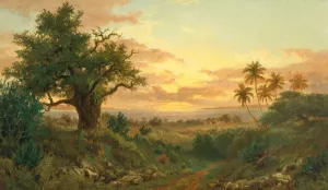 Atardecer by Esteban Chartrand Oil Painting