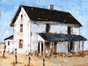 Abandoned Farmhouse I Oil painting by Ethan Harper
