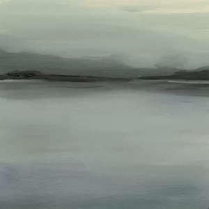 Abstract Horizon VI Oil Painting by Ethan Harper - Contemporary