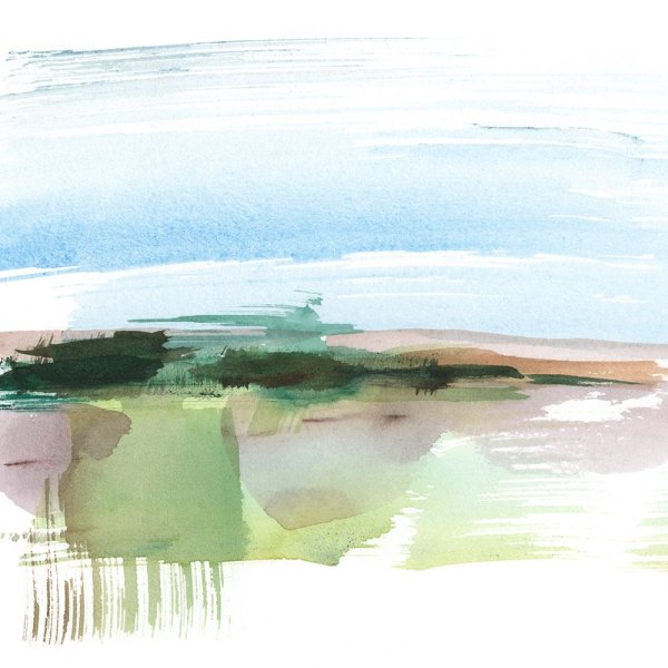 Abstract Wetland I by Ethan Harper - Hand-Painted Oil Painting Reproduction