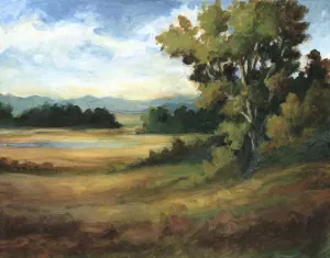 Amber Fields by Ethan Harper Oil Painting