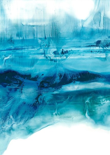 Aqua Mist I by Ethan Harper - Hand-Painted Oil Painting Reproduction